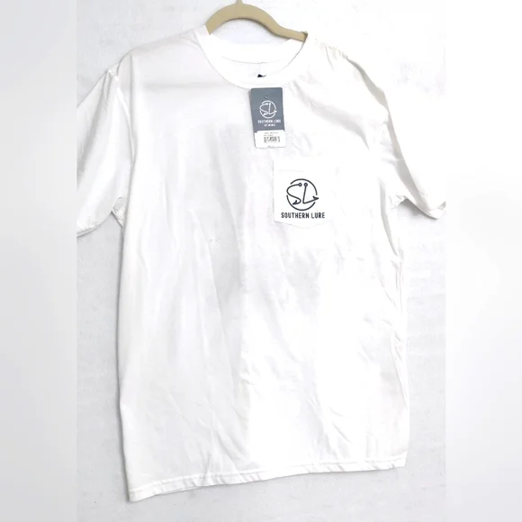 Southern Lure Mens Size Large TShirt Crab Shack Graphic White - Picture 1 of 6